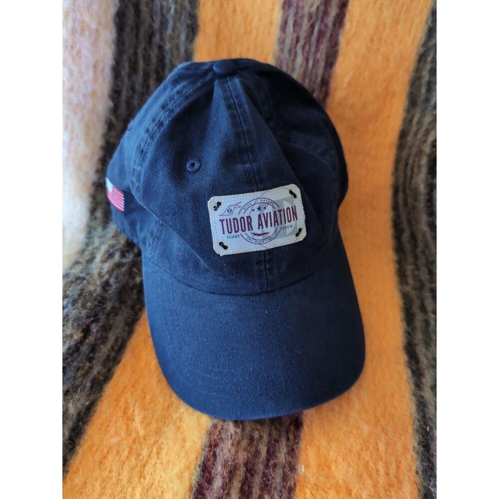 Tudor Aviation AHEAD Mid-Fit Golf Hat Strap back Ball Cap Private Jet Luxury
